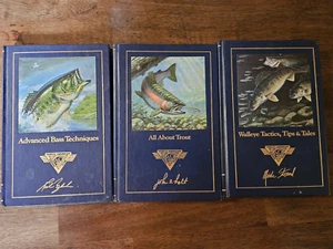 3 Book Lot Advanced Bass Techniques, All About Trout, Walleye Tactics Tips Tales - Bild 1 von 8
