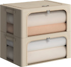 Storage Bins, Large Capacity Clothes Bag Organizer With Window & Carry Handles,