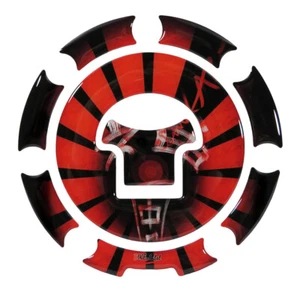 Pegatina protectora tapa depósito pad kamikaze rojo universal compatible para Honda - Imagen 1 de 6