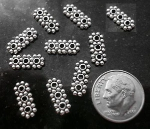 3 Strand necklace, bracelet, jewelry spacer bar findings 10 bars per lot fpb049 - Picture 1 of 3