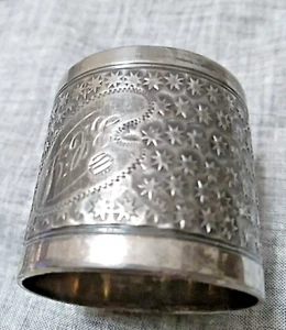 Antique Victorian Silverplate Napkin Ring Simpson Hall Miller & Co - Picture 1 of 9