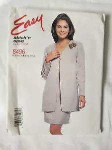 McCall's Easy Stitch 'N Save # 8883 taglia A (8 10 12 14) modello non tagliato NOS - Foto 1 di 1
