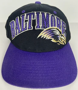 Vintage 90s Starter Hat Baltimore Ravens Snapback Cap Black Purple Vintage Pro Line - Bild 1 von 9