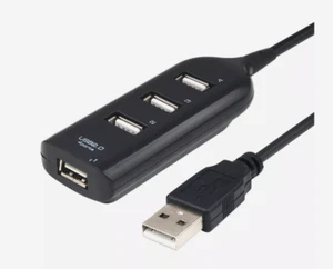 High Speed 4-Port USB 2.0 Multi HUB Splitter Expansion Desktop PC Laptop Phone&& - Picture 1 of 1