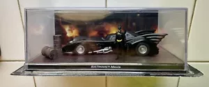 BATMAN 1989 MOVIE BATMOBILE 1:43 Scale Diecast Car #1 EAGLEMOSS AUTOMOBILIA - Picture 1 of 4