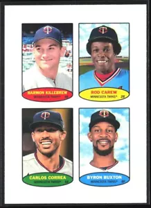 2023 Topps Heritage 1974 Stamps #74BS-5-8 Carew Killebrew Correa Buxton - Picture 1 of 2