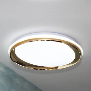 Plafoniera 3 step dorata LED CCT 46W resa 360W lampada dimmerabile luce soffitto - Imagen 1 de 6