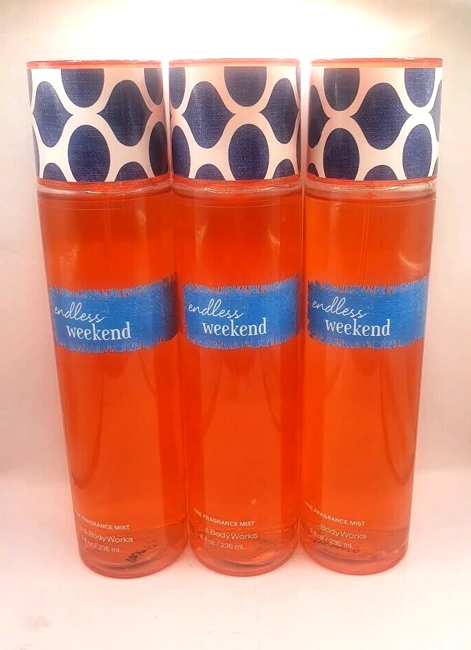 BATH AND BODY WORKS SIN FIN DE SEMANA BODY MIST 8 FL OZ (JUEGO DE 3) Foto 1 de 1