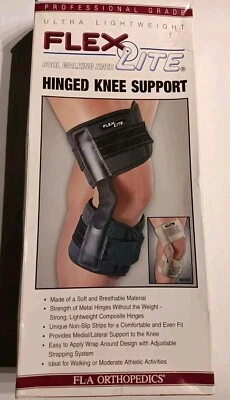 FLA ультра легкий FlexLite классный ходьбы на петлях колена поддержки черный маленький - Изображение 1 из 4