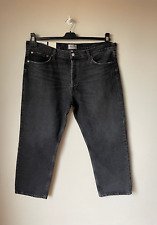 AGOLDE WYMAN Jeans Straight Low Rise 32" Waist / 16-18 / 27" Leg 💖 NEW RRP £225
