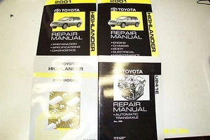 2001 TOYOTA HIGHLANDER Service Shop Repair Manual Set W EWD & TRANS BOOK OEM - Picture 1 of 6