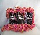 Charles Za Za Cotton Blend Ribbon Yarn Pinks Washable 3 Hanks Made In Italy