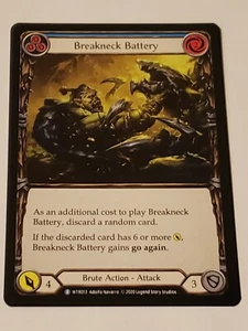 Breakneck Battery (Blue) Rare WTR013 Flesh And Blood Tcg NM Welcome To Rathe... - Picture 1 of 2
