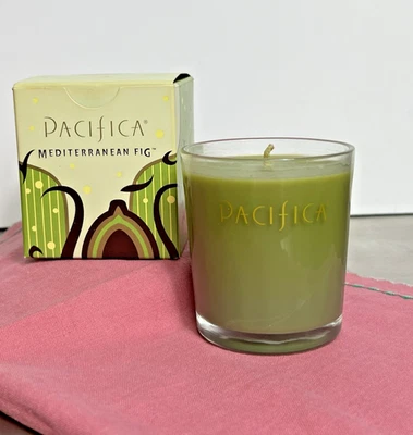 Pacifica Mediterranean Fig Soy Candle 5.50z Made in USA - New in Box - Image 1 of 4