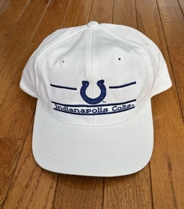 Vintage 1990’s Indianapolis Colts The Game White Script NFL Snapback Hat - Picture 1 of 9