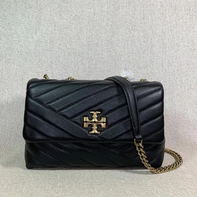 Tory Burch Kira Chevron Small Convertible Shoulde Chain Bag Crossbody-Open Box - Image 1 of 4