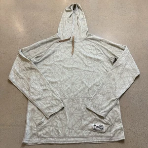 Howler Bros Loggerhead Hoodie Mens M Gray Floral Pullover Outdoor Pocket* - Picture 1 of 5