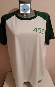 Squid Game INSPIRED Ladies White 456 T-shirt SIZE 16 - Picture 1 of 1
