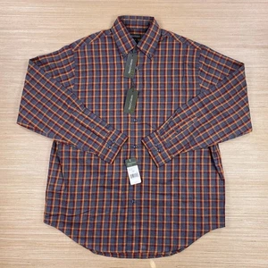 Camicia vintage Henry Cottons uomo media quadri quadri bottoni tasca manica lunga - Foto 1 di 11