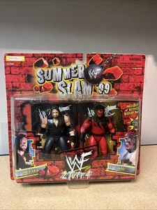 1999 Jakks Pacific WWF WWE Summer Slam 99 2 Tuff 4 Undertaker And Kane 2 Pk - Picture 1 of 2