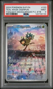 2024 Pokemon TWM Pokemon Center ETB Promo SVP #123 Teal Mask Ogerpon PSA 9 - Bild 1 von 2