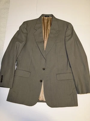 Oscar de la Renta Hombre’s Dos Botones Blazer/Traje Abrigo Color Taupe Ver Medidas Foto 1 de 4