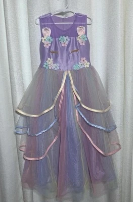 Vestido Niña - Cara de Conejo, Flores Pasteles, Tul Talla Princesa 130 (6/8) Foto 1 de 4