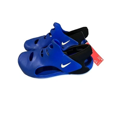 Size 2Y Nike Sunray Protect 3(TD) Toddler/Kids Sandals Game Royal/Black New - Image 1 of 4