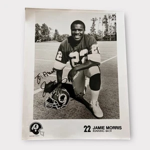 Jamie Morris Autographed 8x10 Photo Washington Redskins #22 Running Back NFL - Picture 1 of 4