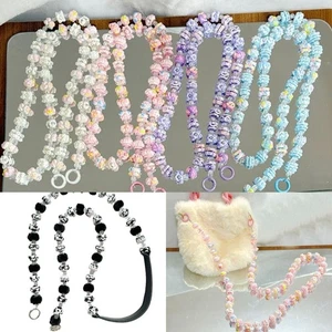 Colorful Mobile Phone Lanyard Plush Phone Charm Rope New Mobile Phone Strap - Photo 1 sur 23