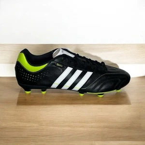Botín de fútbol Adidas para hombre talla 12,5 Adipure 11Nova cuero negro blanco - Imagen 1 de 14