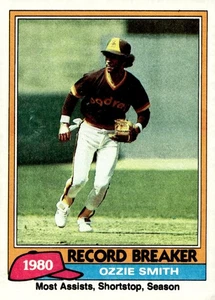 1981 Topps - Record Breaker Ozzie Smith #207 - Picture 1 of 2