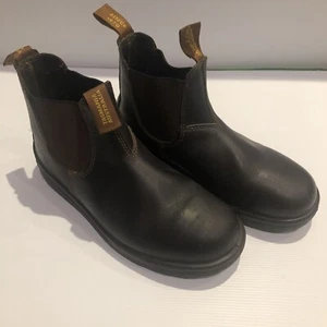 Blundstone Boots Slip On Size 8 MENS Brown Leather Upper EUC - Picture 1 of 7