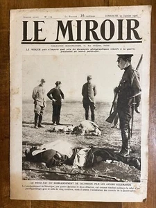 Authentic and French newspaper printed during World War I, Le Miroir Jan. 1916 - Picture 1 of 2