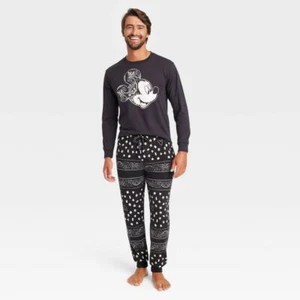 Set Pigiama Uomo Disney Topolino Stampa Bandana Manica Lunga Maglione Maglia, XL, Nuovo con etichette - Foto 1 di 5