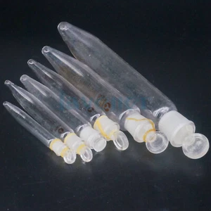 5/10/15/20/25/50/100ml Glass Conical Bottom Centrifuge Tube Scaled With Stopper - Picture 1 of 25