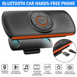 Bluetooth Handsfree Car Kit Wireless Speakerphone Mic For Mobile Phone AU
