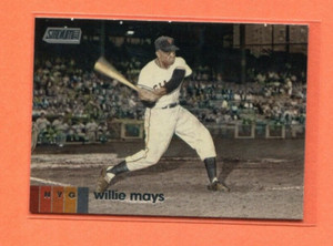 WILLIE MAYS SAN FRANCISCO GIANTS 2020 TOPPS STADIUM CLUB BASEBALL CARD #140