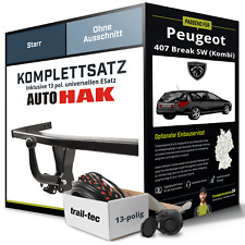 Produktbild - Anhängerkupplung starr für PEUGEOT 407 Break SW (Kombi) +E-Satz NEU AHK