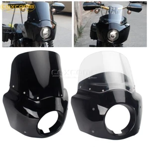 Front Fairing Cover w/ 11" Windshield Screen for Harley Softail FXBB FXLR FXST - Picture 1 of 23