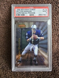 PEYTON MANNING BOWMAN'S BEST ROOKIE PSA 9