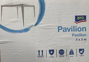 Pavillon 3x3m Gartenpavillon Gartenzelt Partyzelt Festzelt wasserdicht NEU/OVP - Bild 1 von 3