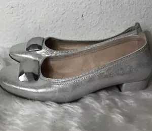 Tacones Hispantitas para mujer talla 7 plateados - Imagen 1 de 7
