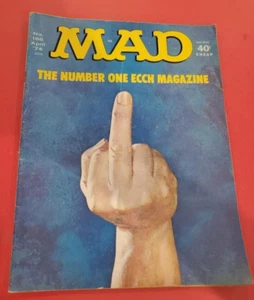 Mad Magazine 166 April 1974 Mittelfinger - Nummer Eins Ecch - Einband verboten - Bild 1 von 3