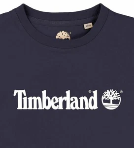 T-shirt Timberland unisex per bambini colore bianco, blu navy. T25P Età 14 Taglia S - NUOVO - Foto 1 di 7