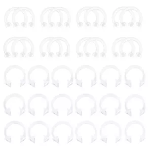 30X 1,2mm Acryl Retainer Lippenpiercing Tragus Helix Hufeisen Ohr Nase Piercing - Bild 1 von 9