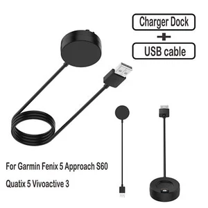 USB Charger Dock for Garmin Fenix 5/5S/5X Approach S60 GPS Watch Charging Cable - Picture 1 of 12