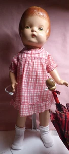 Magnifique robe coton vintage années 30 pour poupée 16" Patsy Joan/Patsy ou compo excellent état - Photo 1/6
