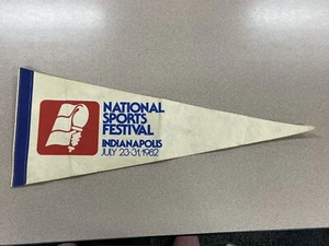 1982 National Sports Festival Indianapolis Vintage Pennant 8”x15” - Picture 1 of 1