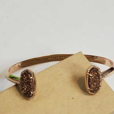 Brazalete brazalete Drusy chapado en oro rosa Kendra Scott Elton Foto 1 de 4